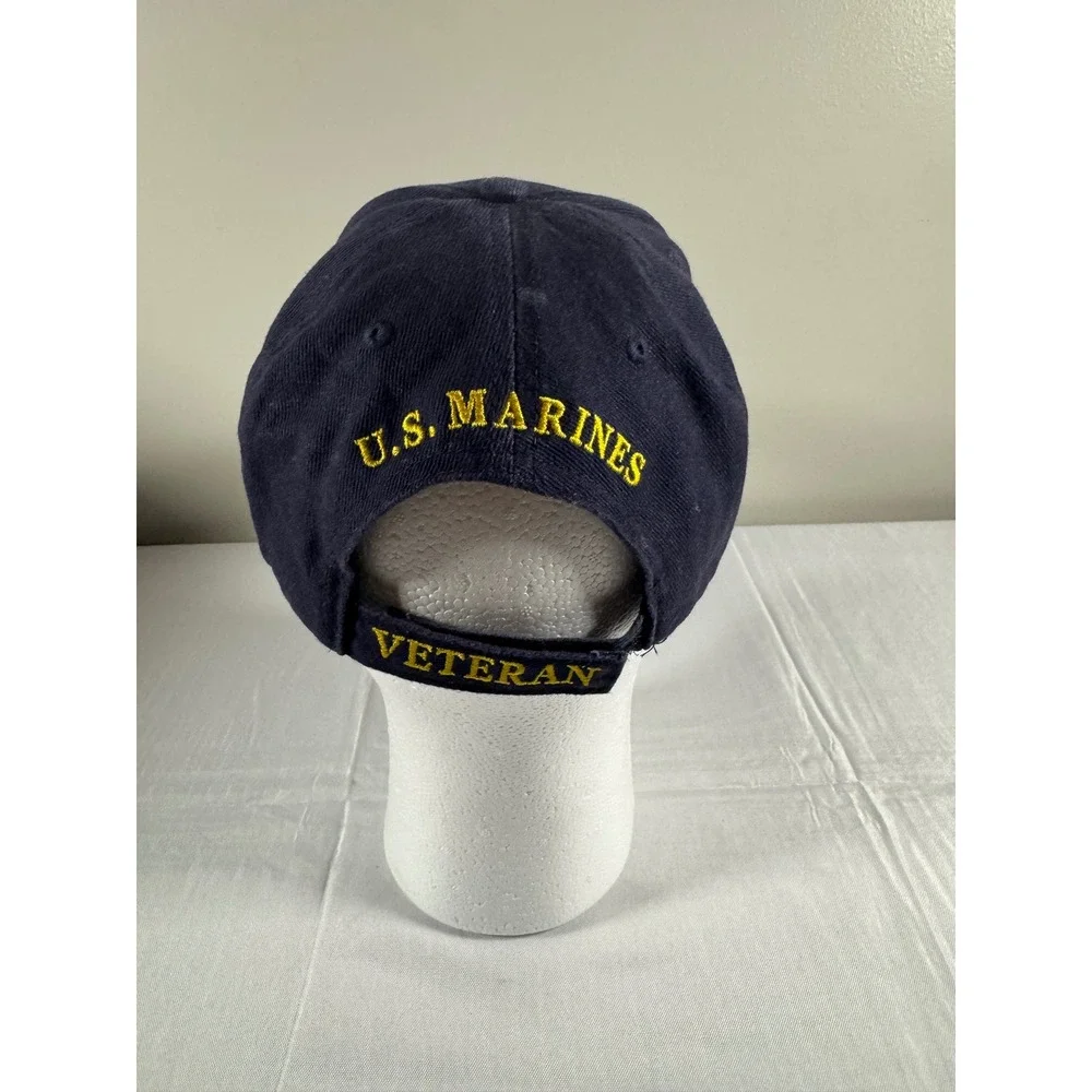 US Marine Corps Veteran Navy Blue Proudly Served USMC Embroidered Baseball Cap
